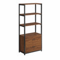 Scaffale in Legno e Metallo con Cassetti