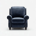 Recliner Chair Fabric Upholstery 85x100x95 cm - Dark Blue - Traditional Design