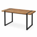 Tavolo da pranzo in legno e metallo 180x90x75 cm